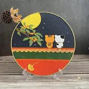 Cloisonne DIY Kit Suitable for Beginners,Imperial Palace,Home Decoration,Including All Tools,Paint by Numbers Kit,Pre-Drawn Painting for Adults Beginners and Kids,8" Diameter Canva,Folk Art