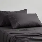Logan and Mason 250TC Poly/Cotton Percale Sheet Set Asphalt