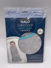 HALO Small 0-3 Months Ideal Temp SleepSack Swaddle in Grey ~ NEW