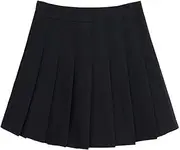 [ZHANCHTONG] Women's High Waist A-Line Pleated Mini Skirt Short Tennis Skirt