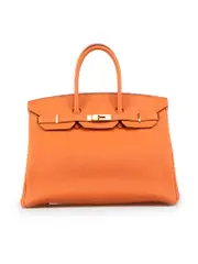 2014 Orange Veau Togo Leather GHW Birkin 35