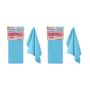 2x White Magic Reusable 70cm Tea Towel Absorbent Cleaning/Drying Cloth Sea Blue