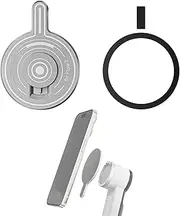 HUAYUWA Magnetic Phone Mount Adapter Compatible with Insta360 Flow 2Pro/Flow Pro/Flow, Strong Magnet Plate with Metal Ring Fit for Magsafe and Android Phones (for Insta 360 Flow 2 Pro)