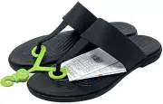 Crocs Tulum Flip Sandal Women’s Size 7 Black NEW