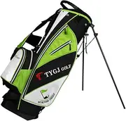 Portable Golf Rack Bag with Braces Bracket Golf Bag with Stand Support Lightweight Golf Bag Antifriction Golf Rack Package Blackwhite