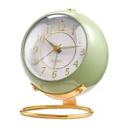 Alarm Clocks, Retro Backlight Cute Simple Design Small Desk Clock with Night Light (Green)