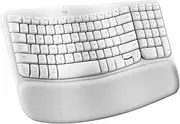 Logitech Wave Keys for Mac, Wireless Ergonomic Keyboard with Cushioned Palm Rest, Comfortable Natural Typing, Bluetooth Keyboard, Easy-Switch, Optimised for Mac, Apple, iPad