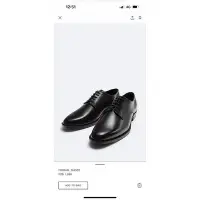在飛比找Yahoo!奇摩拍賣優惠-全新Zara 男士黑色皮鞋 吊牌未拆 42 43 號