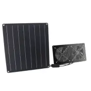 HG Solar Exhaust Fan Kit 20W Double Switch Control Solar Panel Cooling