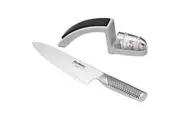 Global G-2 Cooks Knife + Minosharp Sharpener 2 Piece Starter Set | 2pc
