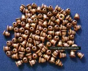 100 Earring backs bullet clutches strong basic no tip antiq copper plated fpe136