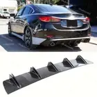 Carbon Rear Bumper Diffuser Shark 5Fins Spoiler Lip Splitter For Mazda 6 2002-23