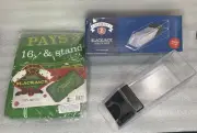 Brybelly Green Blackjack Table Felt 72"x36" And 6 Deck Blackjack Dealer Shoe-New
