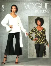 Vogue V1679 Misses 14 to 22 Blouse Top Uncut Sewing Pattern