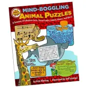 Animal Puzzles & Brain Teaser Activity Book - Ages 5 to 10 - Mazes, Games & More