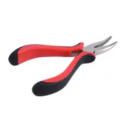 2 Pcs Bend Tip Plier DIY Hair Extension Tool Clip Plier for Micro Rings/Links/Beads & Feather Hair Extension