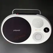 Polaroid P4 Music Player Wireless Bluetooth Speaker Retro Boombox Black