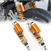 Suspension Shock Absorber For Vintage Bikes 330mm / 13'' Motorcycle Hole Damping Suspension Adjustable Spring Shock Damper Rear Absorber