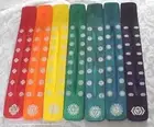 7 Chakra Symbol Coloured Wood Decor Incense Stick Burner Holder Ash Catcher Flat
