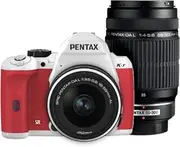 PENTAX DSLR Camera K-r W Zoom Kit White/Red 017 K-rWZK WH/RD017