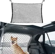 Dog Car Net Barrier for SUV, Pet Car Divider Back Seat Barrier Net, Dual-Layer Pet Barrier Net for Trucks, SUV, Vans, Car Net Organizer Storage Bag(47 * 35 inches)