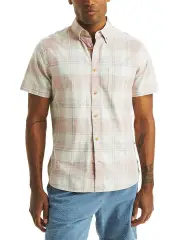 Short Sleeve Regular Fit Plaid Shirt
