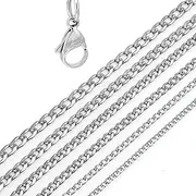 [DonDon] Men's Stainless Steel Curb Chain Necklace