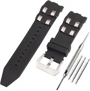 [FACLE] 26mm Men's rubber Watch strap accessory Replacement Fit for Invicta Pro Diver 17878 17877 17879 18019 6977 6979 22311 18038 22797 6981 6983 6985 6995 Outdoor Sports Silicone watch bands