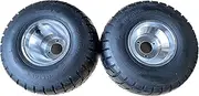 Johnwell 11"x7.1" Go Kart Rear Tires with 3 holes Rims, 2 PCS wheels in packing,Go Kart unique tread pattern increase the whole tire surface effect