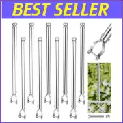 Adjustable 20-Inch Chain Link Fence Extension Kit - 9 Galvanized Pieces Included