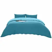 Slate Blue Soft Doona Duvet Quilt Cover Pillowcase Set Single Double Queen King Super King 2000TC