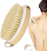 Body Scrub Brush - Shower Body Brush Body Exfoliator Brush,Body Scrubber Bath Skincare with Natural Bristle to Dirt, Massage Body Cleaning Brush Buniq