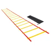 Agility Ladder 16 Rung 8m/26ft Soccer Speed Training Equipment, Red Yellow