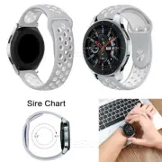 High Quality Silicone Sport Bracelet WatchBand Strap f Samsung Galaxy Watch 46mm