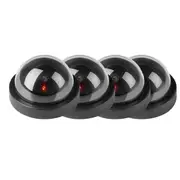 4 Packs of Dummy Camera With LED Light Home Surveillance Security Camera