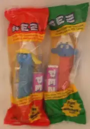 PEZ SMURFS SMURFETTE RED STEM SMURF FACTORY PACKAGED