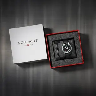 MONDAINE 瑞士國鐵stop2go女士腕錶 – 黑面 / 34020LBV-SET /34mm