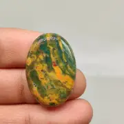 Bloodstone flatback cabochon amazing quality multi green blood gemstone G6603 AU