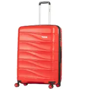 Delphin Wave Hardside Large 76 cm Spinner Suitcase Red