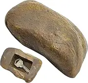 Simulated Stone Key Box - Realistic Rock Hidden Key Chain, Outdoor Spare Key Vault | Protect Key Safe for Fake Stone Key Hider, Garden Garden Porch, Low Profile Hidden Key Box for Home Security