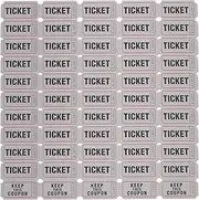 LUOZZY 100pcs Raffle Tickets Party Game Raffle Tickets Festival Tickets Props for Events Carnivals Party - Grey