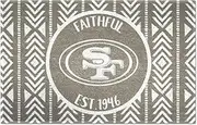 FANMATS 26184 San Francisco 49ers Southern Style Starter Mat Accent Rug - 19in. x 30in. | Sports Fan Home Decor Rug and Tailgating Mat