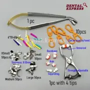 Dental Sectional Contoured Matrices kit Matrix Band / Plier Clamps Wedge Forceps