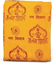 [ASHIRWAD] Rayon Cotton Mix Large Om Aum Scarf Shawl Wrap Light Weight Soft Viscose Hand Printed Boho Bohemian Yoga Prayer