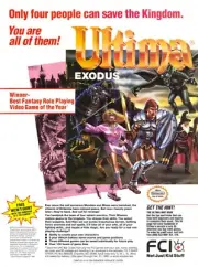 Ultima Exodus Nintendo NES PC Game Classic RPG Promo Ad Art Print Wall Poster