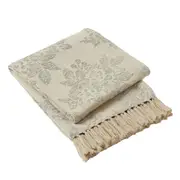 Pilbeam Living Marigold 127x152cm Throw Blanket Sofa/Bed Decor Seafoam/Almond