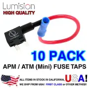 10 PACK Lumision Add-A-Circuit Mini ATM APM Fuse Tap Lot Dash Cam Radar Install