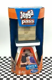 Jenga Pass Challenge Updated Classic Family Fun Block Stacking Board Game Hasbro