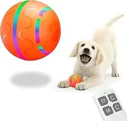 Interactive Dog Ball Toys with Remote Control, Wicked Ball, Durable Motion Activated Automatic Rolling Ball Toys, Jumping Activation Ball for Puppy/Small/Medium Dogs, USB Rechargeable