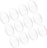 Ciieeo Easter Party Essentials 12 Pack Eggs Flat Bottom Fillable Ornaments for Decorations
